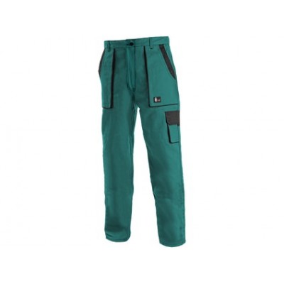 Dámske montérkové nohavice do pása CXS luxy ELENA, zeleno-čierna